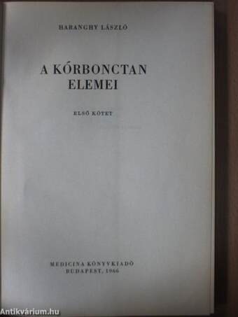 A kórbonctan elemei I. (töredék)