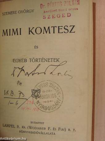 Dante/Fanni hagyományai/Mimi komtesz