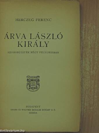 Árva László király