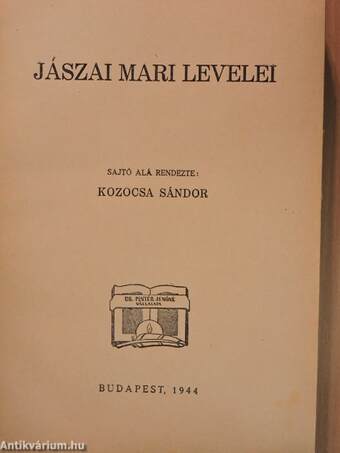 Jászai Mari levelei