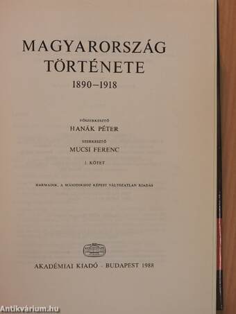 Magyarország története 7/1-2.