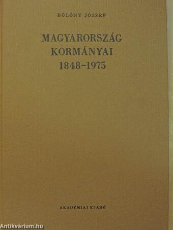 Magyarország kormányai 1848-1975