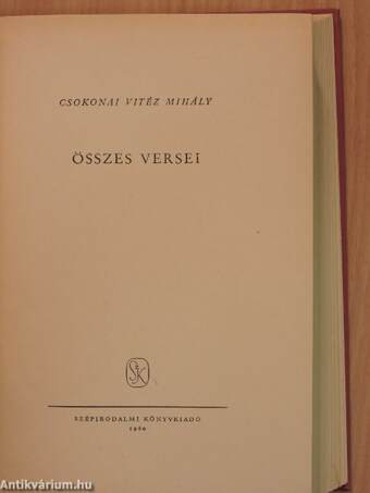 Csokonai Vitéz Mihály összes versei I-II.