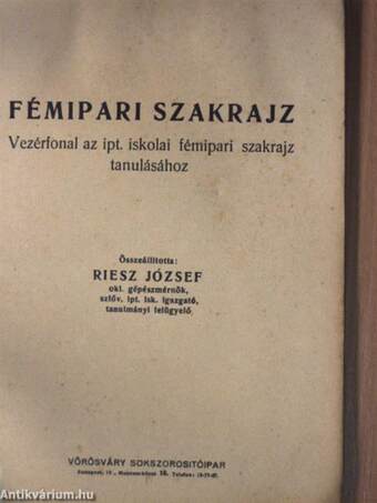 Fémipari szakrajz