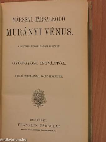 Márssal társalkodó Murányi Vénus