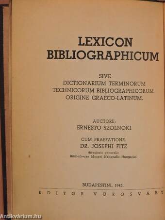 Bibliografiai Lexikon