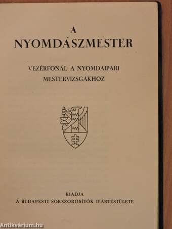 A nyomdászmester