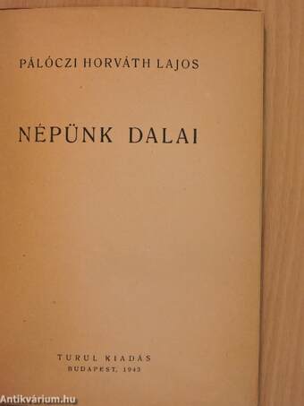 Népünk dalai