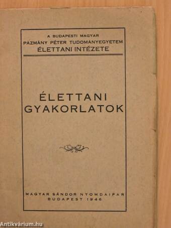 Élettani gyakorlatok