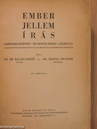 Ember, jellem, írás