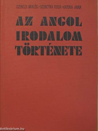 Az angol irodalom története