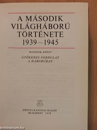 A második világháború története 1939-1945. 6. 