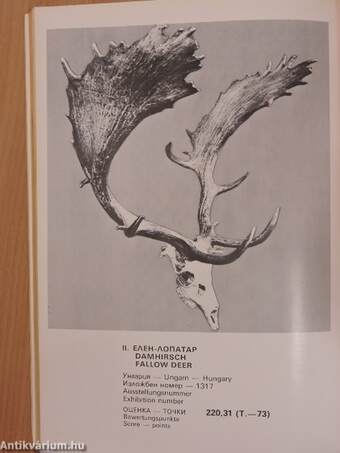 Katalog der Jagdtrophäen/Catalogue of Hunting Trophies I-II.