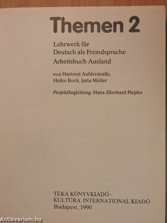 Themen 2 - Arbeitsbuch