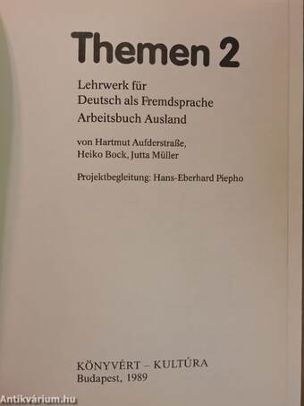 Themen 2 - Arbeitsbuch