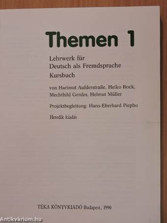 Themen 1 - Kursbuch/Arbeitsbuch