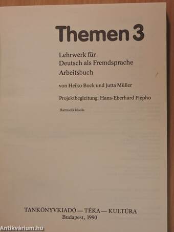 Themen 3 - Arbeitsbuch