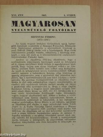 Magyarosan 1947/3.