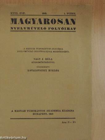 Magyarosan 1949/1.