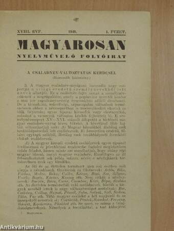 Magyarosan 1949/1.