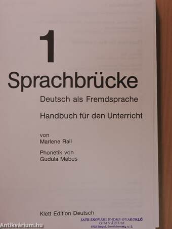 Sprachbrücke 1. - Handbuch für den Unterricht