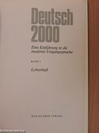 Deutsch 2000 1 - Lehrerheft