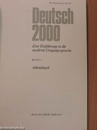 Deutsch 2000 1 - Arbeitsbuch