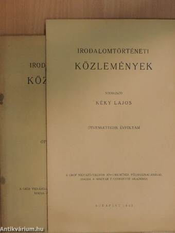 Irodalomtörténeti Közlemények 1942/4.