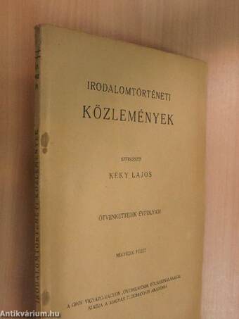 Irodalomtörténeti Közlemények 1942/4.