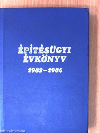 Építésügyi évkönyv 1982-1984