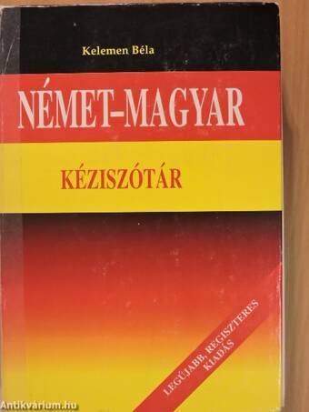 Német-magyar kéziszótár