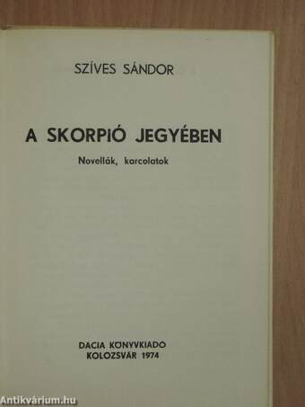 A Skorpió jegyében