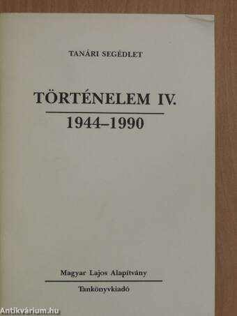 Történelem IV.