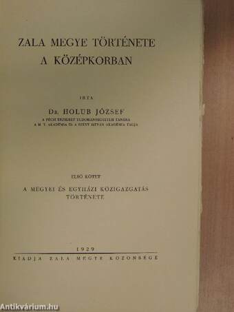 Zala megye története a középkorban I.