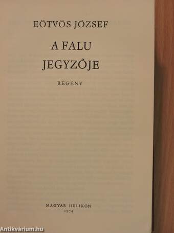 A falu jegyzője