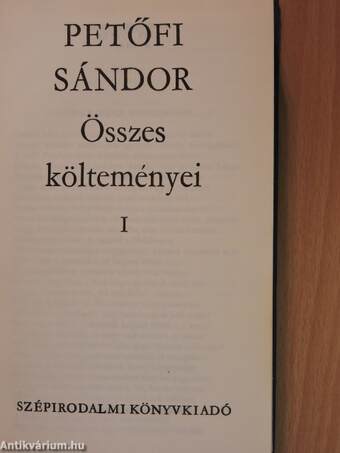 Petőfi Sándor összes költeményei I-II.