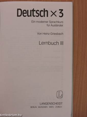 Deutschx3 Lernbuch III.