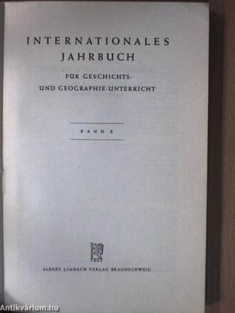 Internationales Jahrbuch für Geschichts- und Geographie-unterricht X.