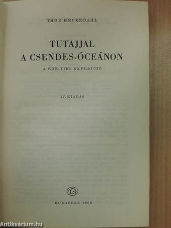 Tutajjal a Csendes-óceánon