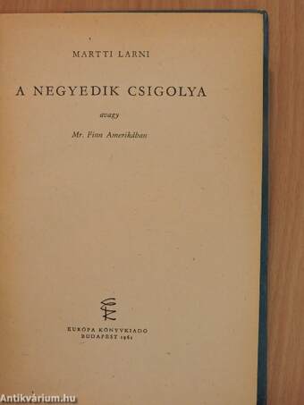 A negyedik csigolya