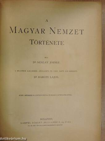 A magyar nemzet története I-IV.