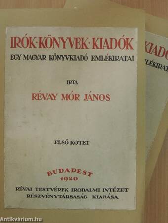 Irók-könyvek-kiadók I-II.