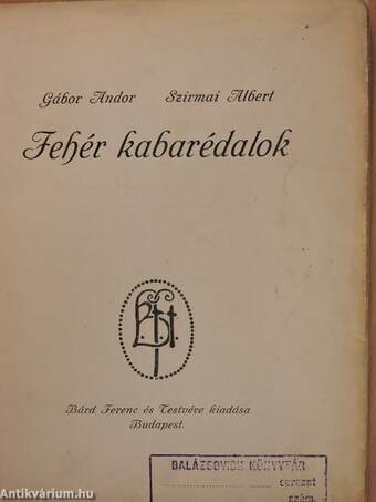 Fehér kabarédalok