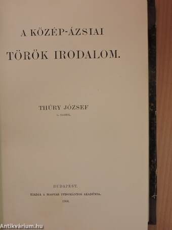 Értekezések a Magyar Tudományos Akadémia Nyelv- és Széptudományi Osztálya köréből XIX.