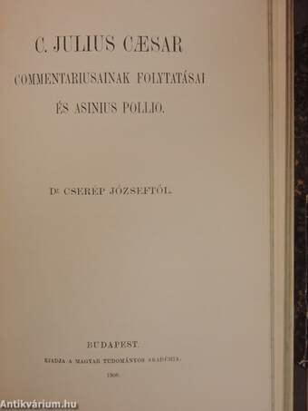 Értekezések a Magyar Tudományos Akadémia Nyelv- és Széptudományi Osztálya köréből XIX.