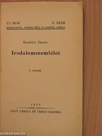 Irodalomszemlélet