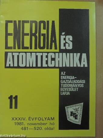 Energia és Atomtechnika 1981. november