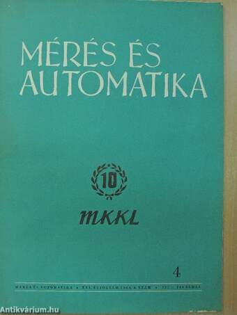 Mérés és automatika 1968/4.