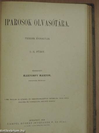 Iparosok olvasótára 1904/1-10.