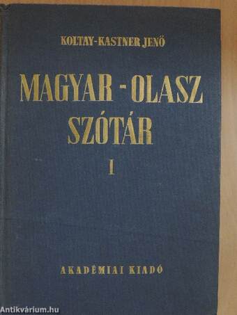 Magyar-olasz szótár I-II.